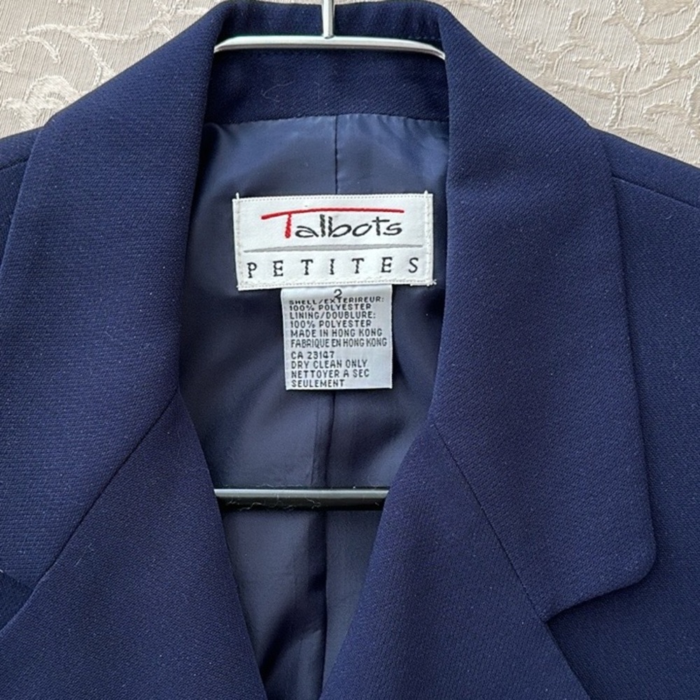 Talbots Double Breasted Lined Suit Jacket Matchin… - image 7
